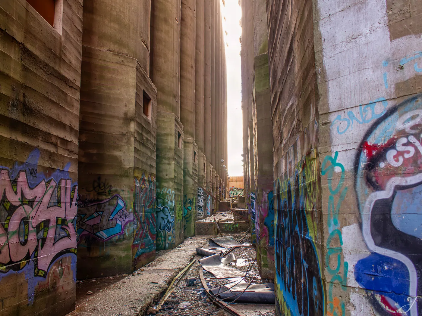 Corridor of Light — Fort Worth · Abandoned Grain Elevator