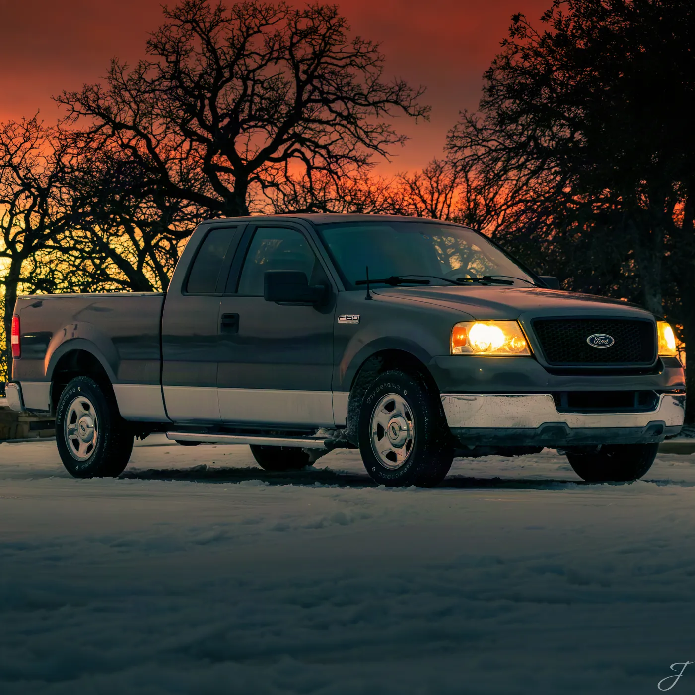 Snowy Truck — North Texas · Snowstorm